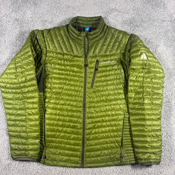 Eddie Bauer First Ascent Other - Eddie Bauer First Ascent Jacket Mens Medium Green StormDown 800 Puffer Pockets